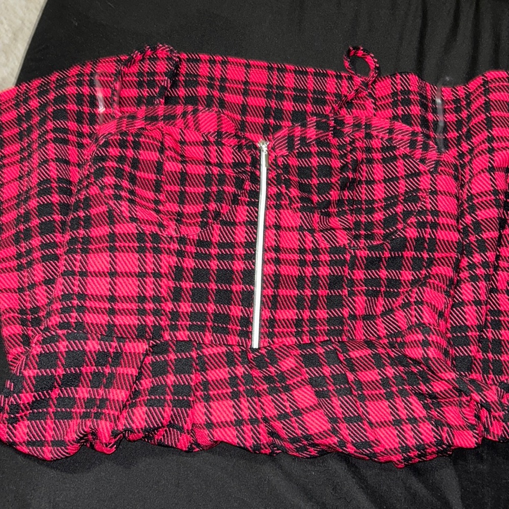 Checkered tank dress